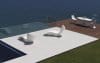 Vondom Surf Tumbona Liege auf der Terrasse