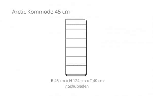 Arctic Kommode 45 cm (Voice) Skizze