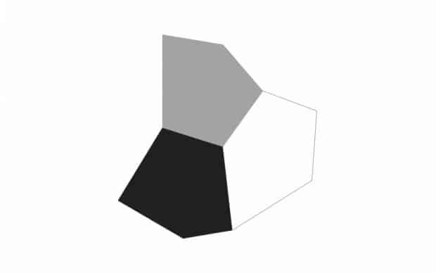 Vondom Faz Outdoor Teppich schwarz, grau, weiß