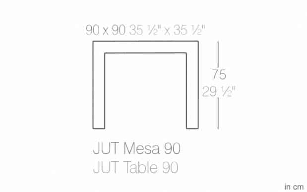 Vondom Jut Mesa 90 Tisch
