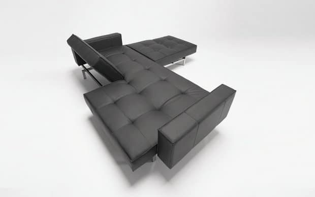 Innovation Sofa Splitback with Arms schwarz von oben