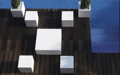 Vondom Quadrat Puf Hocker 40x40cm